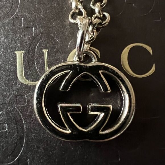 Gucci Repurposed Upcycled Running GG Necklace - Picture 2 of 5
